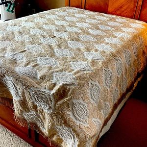 Beautiful bedspread brought back from Portugal
Elegant design. Nice heavy weight
